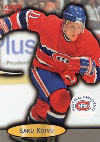 #54 Saku Koivu - Montreal Canadiens - 1996-97 Fleer Hockey