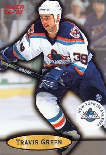 #64 Travis Green - New York Islanders - 1996-97 Fleer Hockey