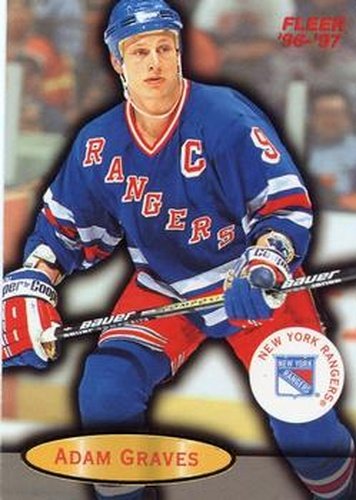 #67 Adam Graves - New York Rangers - 1996-97 Fleer Hockey