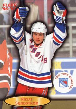 #72 Niklas Sundstrom - New York Rangers - 1996-97 Fleer Hockey