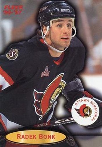 #74 Radek Bonk - Ottawa Senators - 1996-97 Fleer Hockey