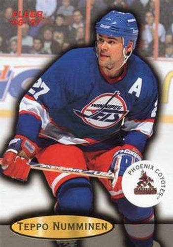 #91 Teppo Numminen - Phoenix Coyotes - 1996-97 Fleer Hockey