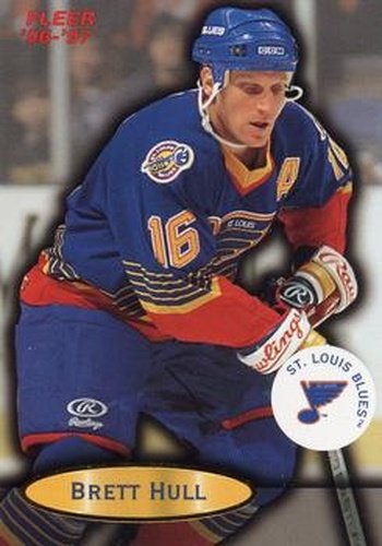#97 Brett Hull - St. Louis Blues - 1996-97 Fleer Hockey