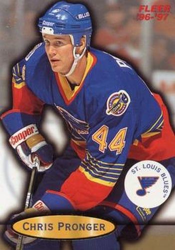 #99 Chris Pronger - St. Louis Blues - 1996-97 Fleer Hockey