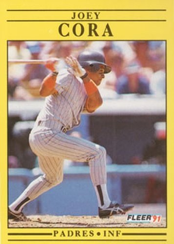 #527 Joey Cora - San Diego Padres - 1991 Fleer Baseball