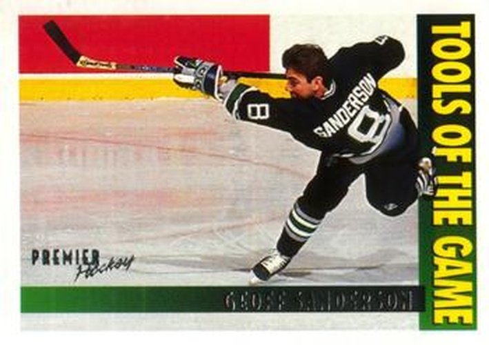 #527 Geoff Sanderson - Hartford Whalers - 1994-95 O-Pee-Chee Premier Hockey