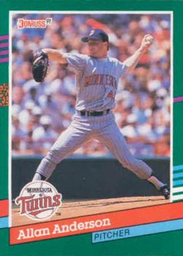 #527 Allan Anderson - Minnesota Twins - 1991 Donruss Baseball
