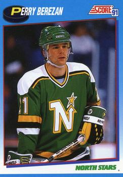 #527 Perry Berezan - Minnesota North Stars - 1991-92 Score Canadian Bilingual Hockey