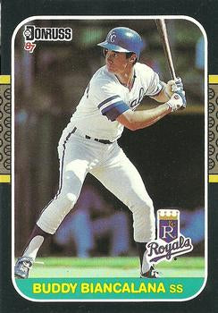 #527 Buddy Biancalana - Kansas City Royals - 1987 Donruss Baseball