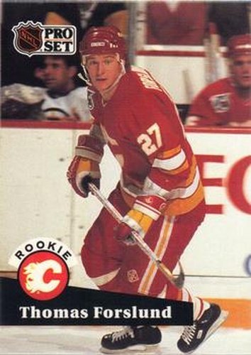 #527 Tomas Forslund - 1991-92 Pro Set Hockey