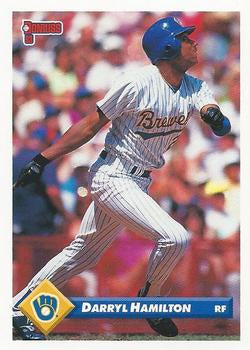 #527 Darryl Hamilton - Milwaukee Brewers - 1993 Donruss Baseball