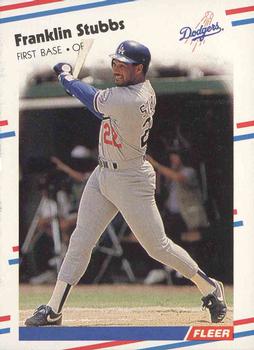 #527 Franklin Stubbs - Los Angeles Dodgers - 1988 Fleer Baseball