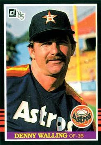 #527 Denny Walling - Houston Astros - 1985 Donruss Baseball