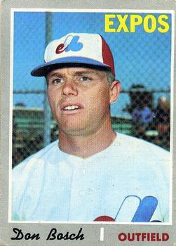 #527 Don Bosch - Montreal Expos - 1970 Topps Baseball