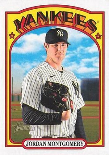 #527 Jordan Montgomery - New York Yankees - 2021 Topps Heritage Baseball