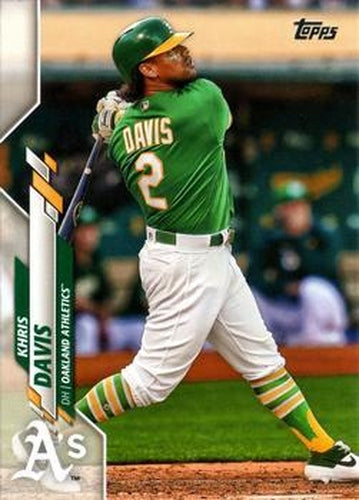 #527 Khris Davis - Oakland Athletics - 2020 Topps Baseball