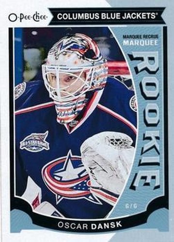 #527 Oscar Dansk - Columbus Blue Jackets - 2015-16 O-Pee-Chee Hockey