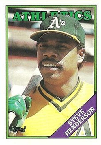 #527 Steve Henderson - Oakland Athletics - 1988 Topps Baseball