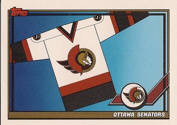 #527 Ottawa Senators - Ottawa Senators - 1991-92 Topps Hockey