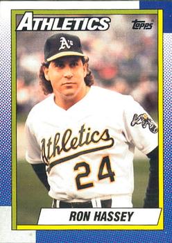 #527 Ron Hassey - Oakland Athletics - 1990 O-Pee-Chee Baseball