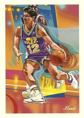 #528 John Stockton - Utah Jazz - 1991-92 Hoops Basketball