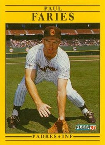#528 Paul Faries - San Diego Padres - 1991 Fleer Baseball
