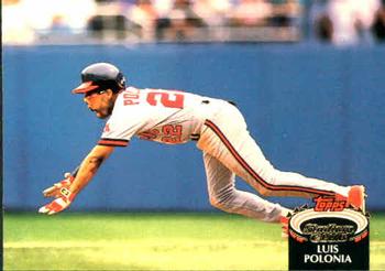 #528 Luis Polonia - California Angels - 1992 Stadium Club Baseball