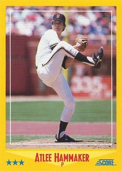 #528 Atlee Hammaker - San Francisco Giants - 1988 Score Baseball