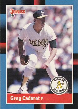 #528 Greg Cadaret - Oakland Athletics - 1988 Donruss Baseball