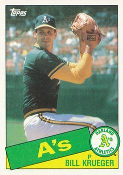 #528 Bill Krueger - Oakland Athletics - 1985 Topps Baseball