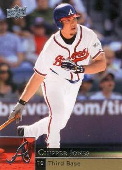 #528 Chipper Jones - Atlanta Braves - 2009 Upper Deck Baseball