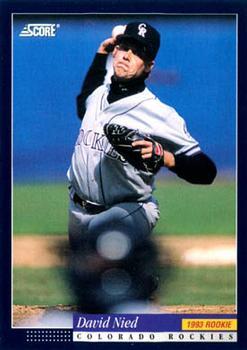 #528 David Nied - Colorado Rockies -1994 Score Baseball