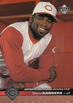 #528 Deion Sanders - Cincinnati Reds - 1997 Upper Deck Baseball