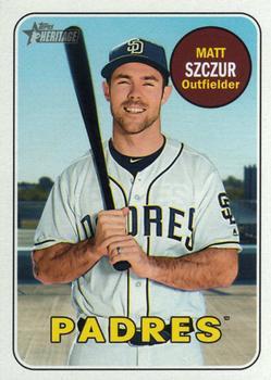 #528 Matt Szczur - San Diego Padres - 2018 Topps Heritage Baseball