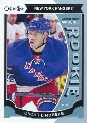 #528 Oscar Lindberg - New York Rangers - 2015-16 O-Pee-Chee Hockey