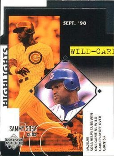 #528 Sammy Sosa - Chicago Cubs - 1999 Upper Deck Baseball