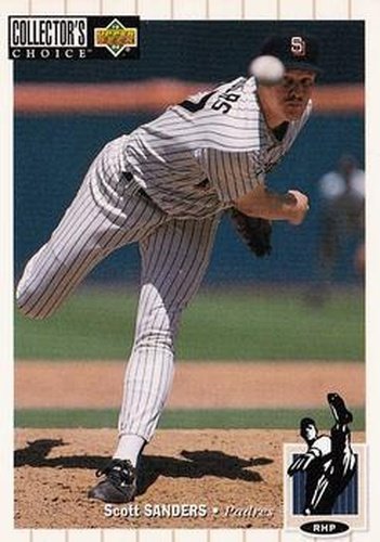 #528 Scott Sanders - San Diego Padres - 1994 Collector's Choice Baseball