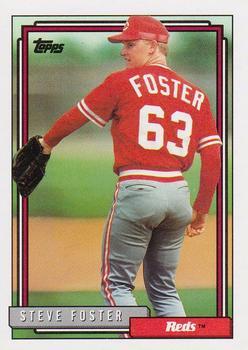 #528 Steve Foster - Cincinnati Reds - 1992 Topps Baseball