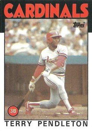 #528 Terry Pendleton - St. Louis Cardinals - 1986 Topps Baseball