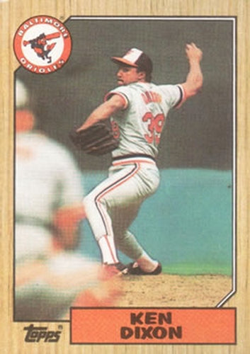 #528 Ken Dixon - Baltimore Orioles - 1987 Topps Baseball