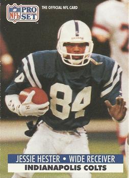 #528 Jessie Hester - Indianapolis Colts - 1991 Pro Set Football