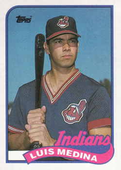 #528 Luis Medina - Cleveland Indians - 1989 Topps Baseball