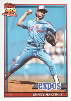 #528 Denny Martinez - Montreal Expos - 1991 Topps Baseball