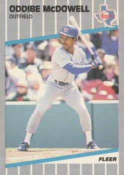 #528 Oddibe McDowell - Texas Rangers - 1989 Fleer Baseball