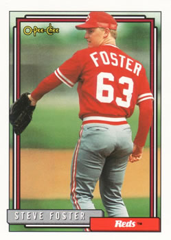 #528 Steve Foster - Cincinnati Reds - 1992 O-Pee-Chee Baseball