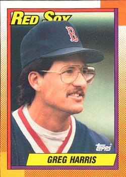 #529 Greg Harris - Boston Red Sox - 1990 O-Pee-Chee Baseball