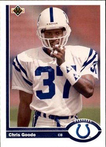 #529 Chris Goode - Indianapolis Colts - 1991 Upper Deck Football