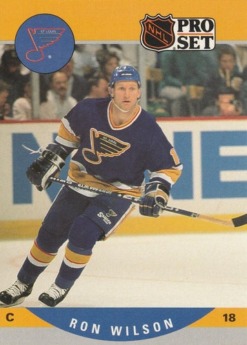#529 Ron Wilson - St. Louis Blues - 1990-91 Pro Set Hockey