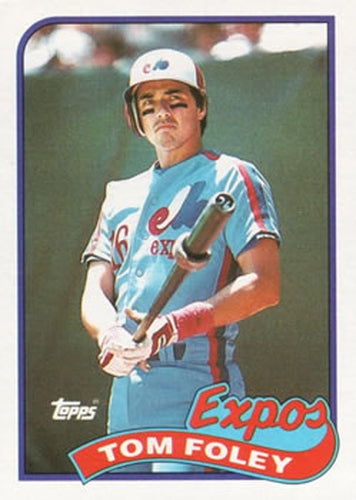 #529 Tom Foley - Montreal Expos - 1989 Topps Baseball