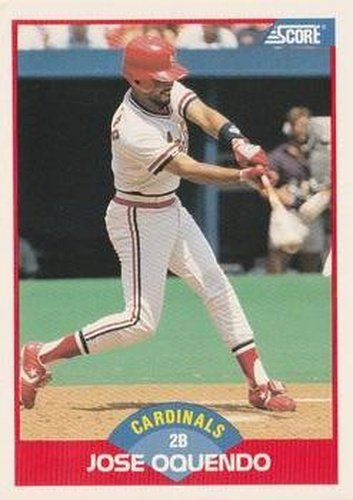 #529 Jose Oquendo - St. Louis Cardinals - 1989 Score Baseball